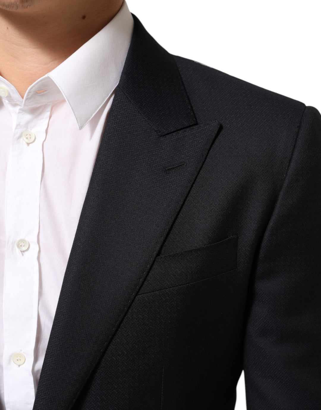 Dolce & Gabbana Black Wool NAPOLI 2 Button Men Suit Blazer by Dolce & Gabbana outlet now on sale