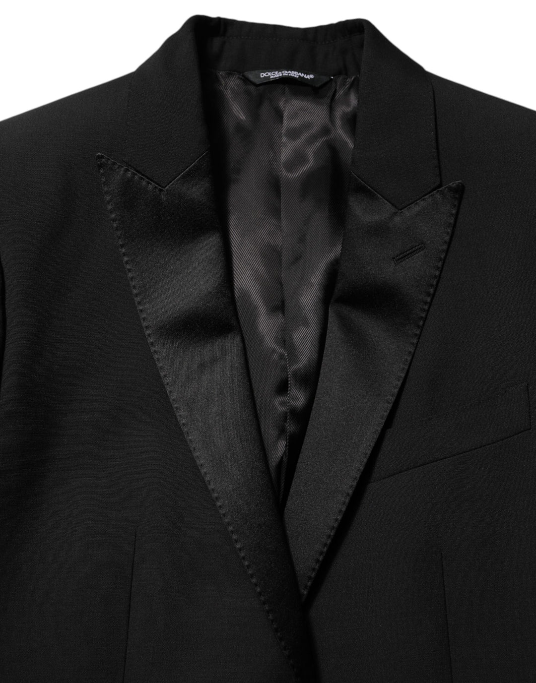 Dolce & Gabbana Black Wool MARTINI 2 Button Men Suit Blazer by Dolce & Gabbana outlet now on sale