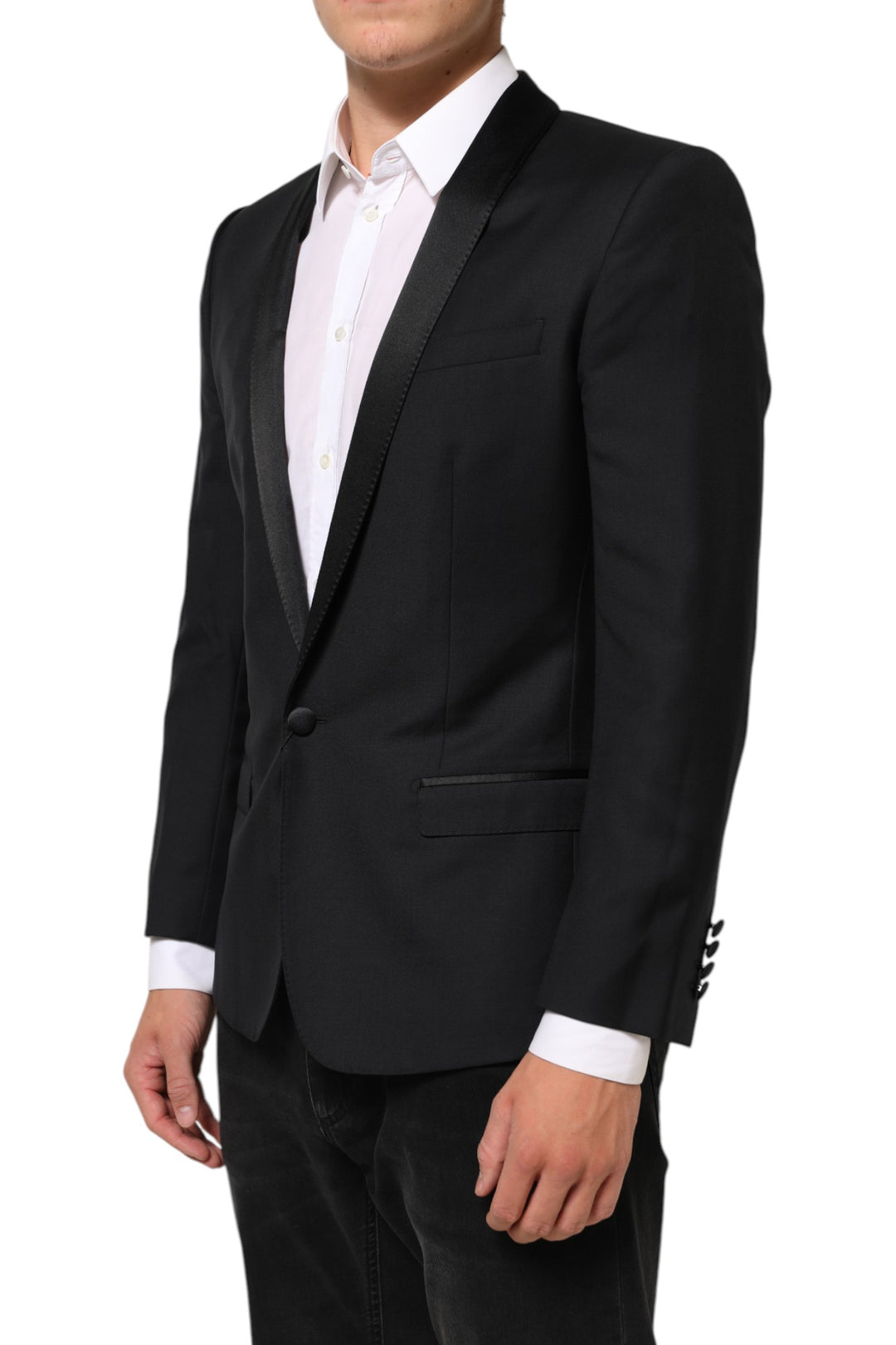 Dolce & Gabbana Black GOLD 1 Button Suit Jacket Men Blazer by Dolce & Gabbana outlet now on sale