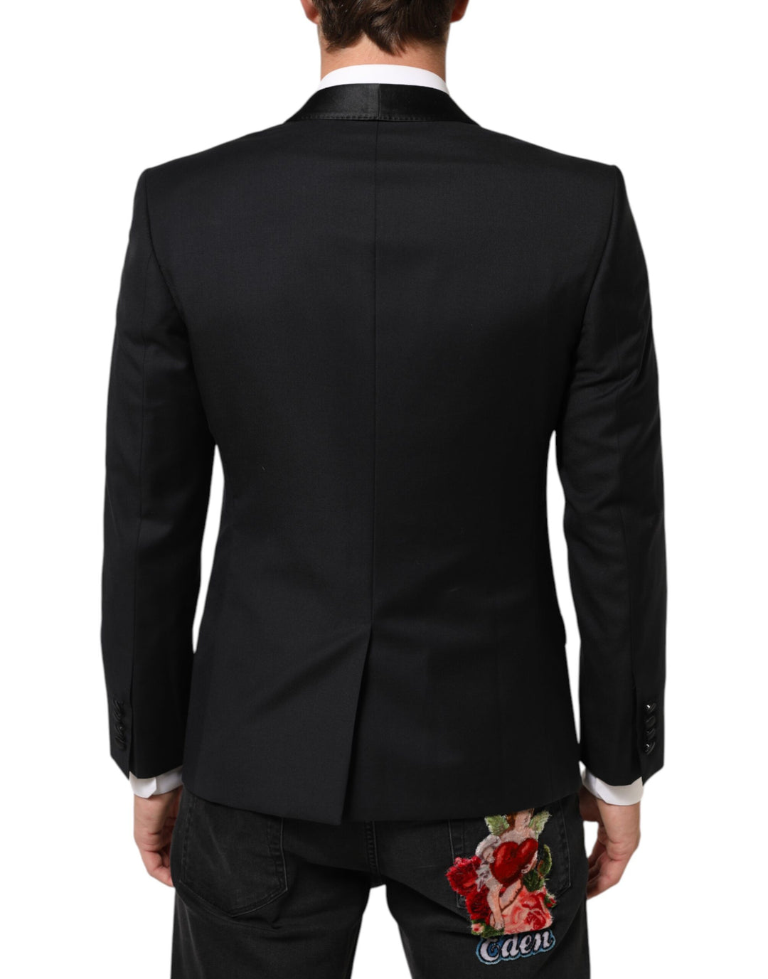 Dolce & Gabbana Black GOLD 1 Button Suit Jacket Men Blazer by Dolce & Gabbana outlet now on sale