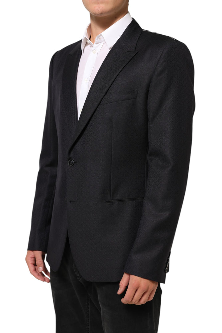 Dolce & Gabbana Black Wool 2 Buttons Suit Jacket Men Blazer by Dolce & Gabbana outlet now on sale
