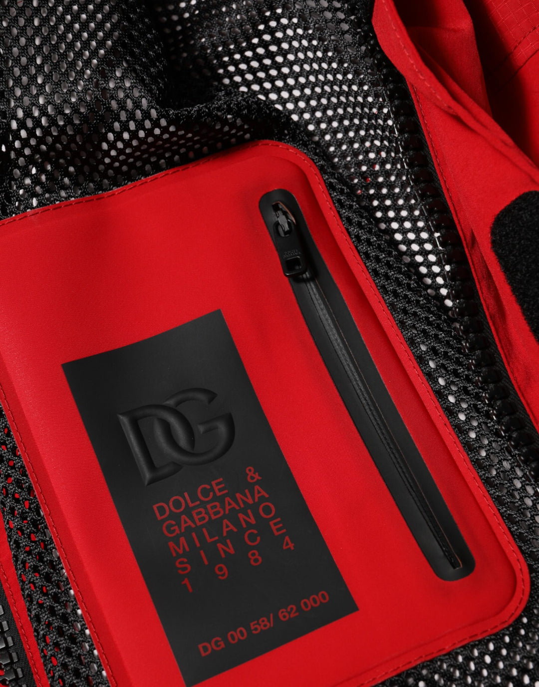 Dolce &amp; Gabbana Sample Sale Dolce &amp; Gabbana Red Nylon Hooded Men Full Zip Parka Jacket - | Designer outlet