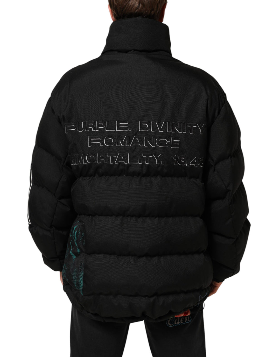 Dolce &amp; Gabbana Sample Sale Dolce &amp; Gabbana Black Nylon Puffer Men Full Zip Jacket - | Designer outlet