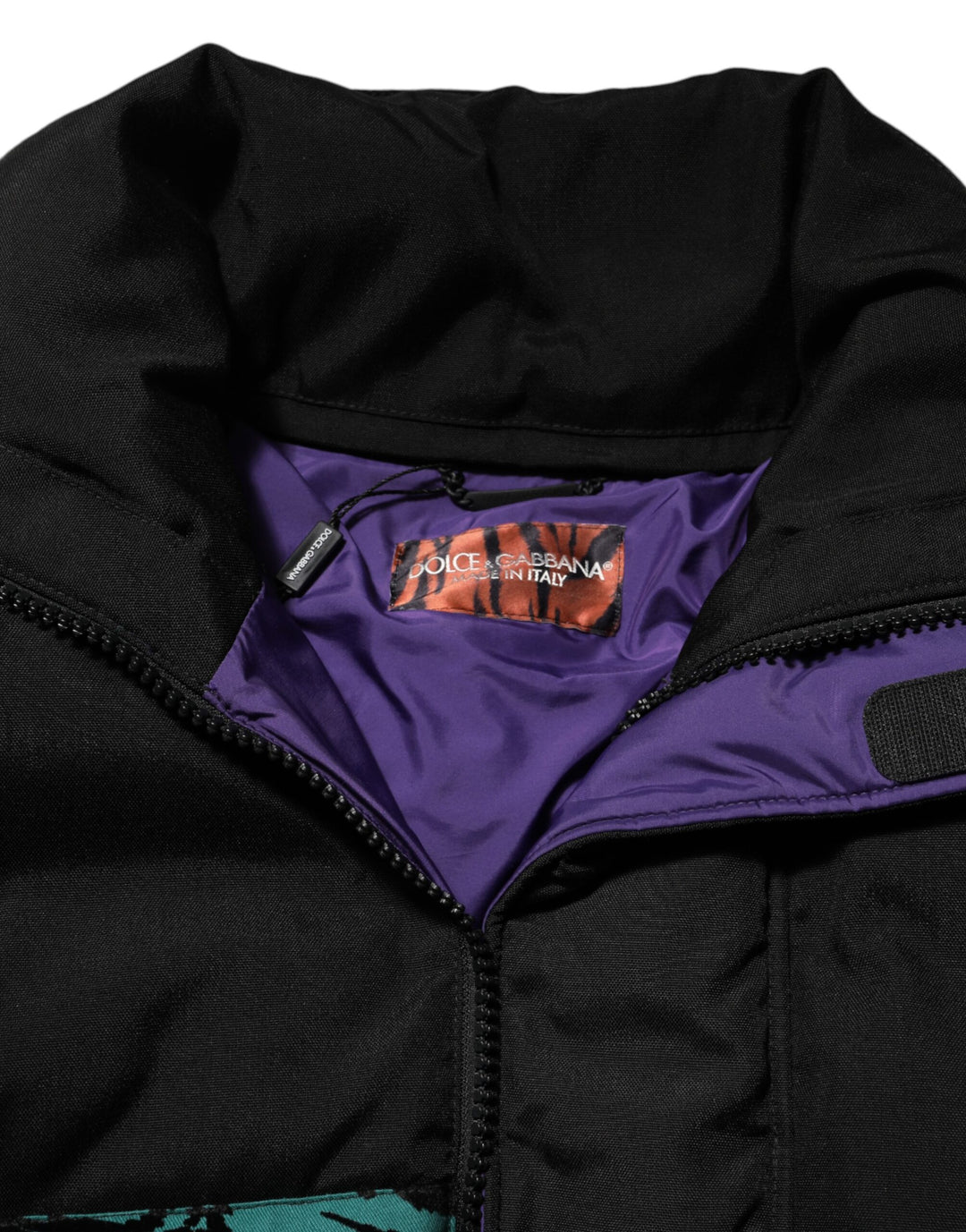 Dolce &amp; Gabbana Sample Sale Dolce &amp; Gabbana Black Nylon Puffer Men Full Zip Jacket - | Designer outlet