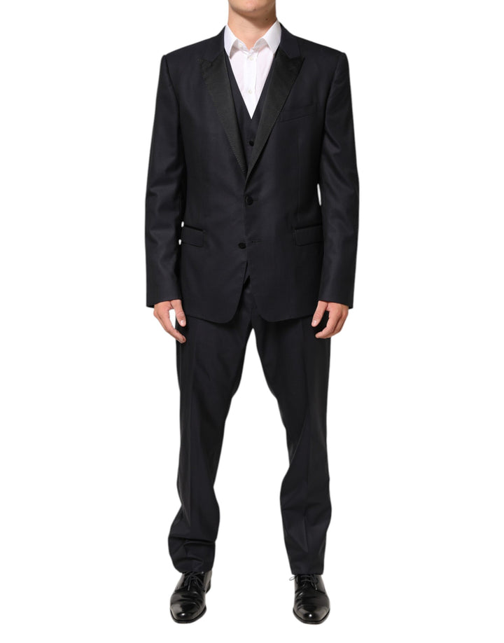 Dolce & Gabbana Black MARTINI 2 Buttons Suit 3 Piece Suit by Dolce & Gabbana outlet now on sale