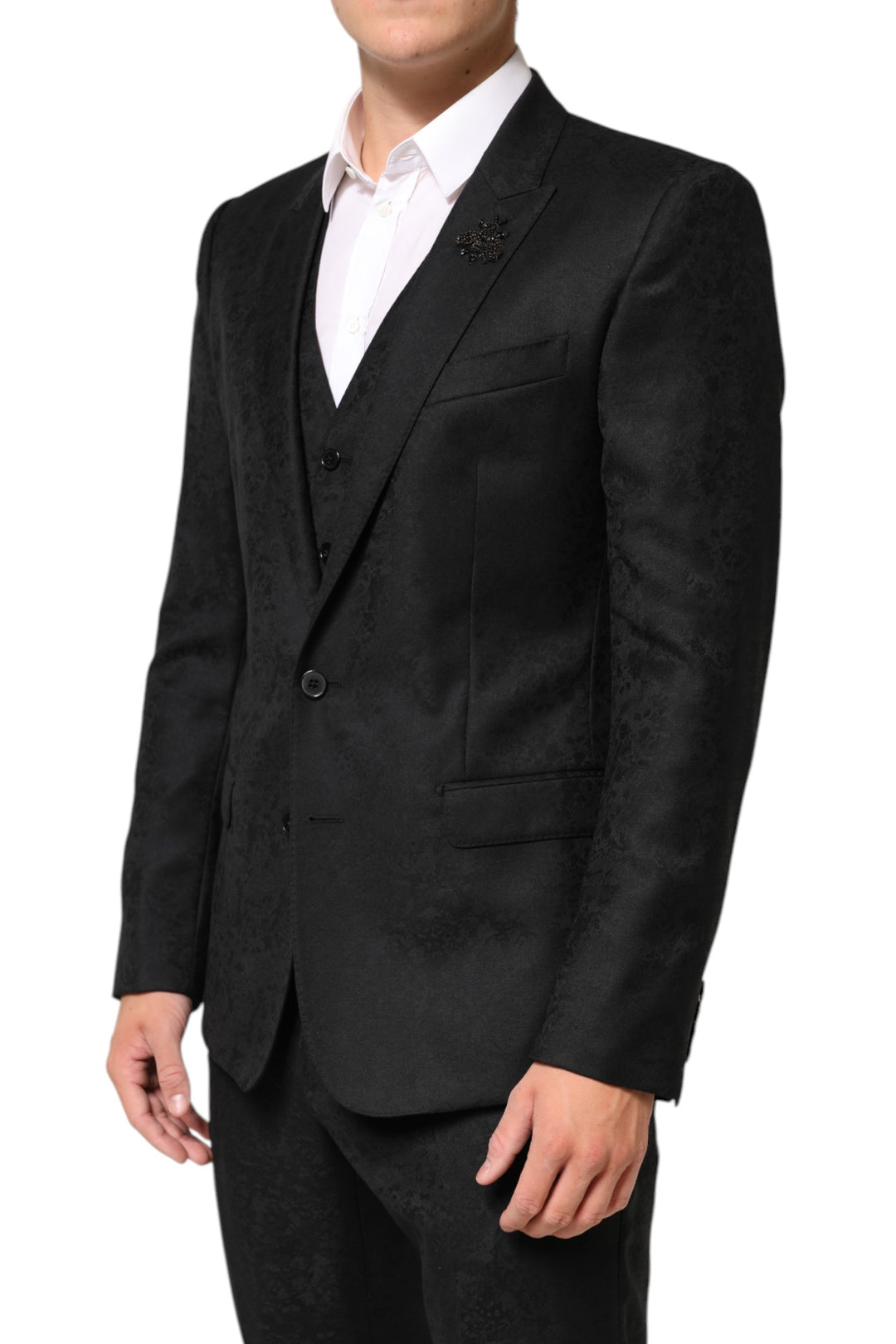Dolce & Gabbana Black MARTINI 2 Buttons Suit 3 Piece Suit by Dolce & Gabbana outlet now on sale