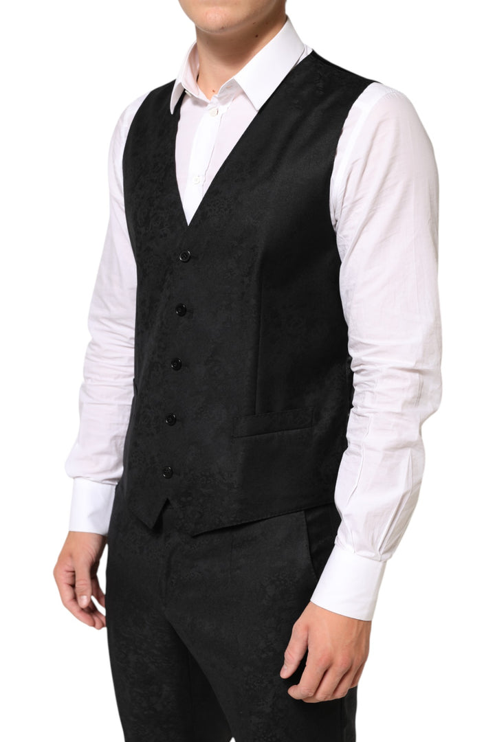 Dolce & Gabbana Black MARTINI 2 Buttons Suit 3 Piece Suit by Dolce & Gabbana outlet now on sale