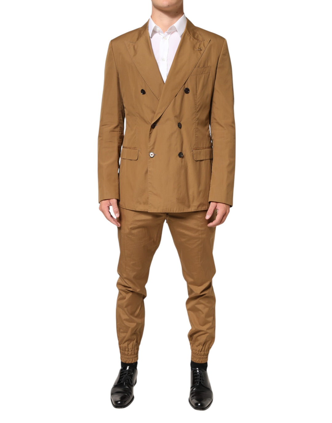 Dolce & Gabbana Brown TAORMINA Double-Breasted 2 Piece Suit by Dolce & Gabbana outlet now on sale