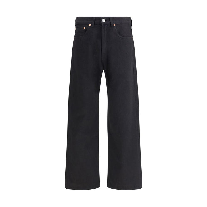 Our Legacy Black Cotton Straight-Leg Jeans by Our Legacy outlet now on sale
