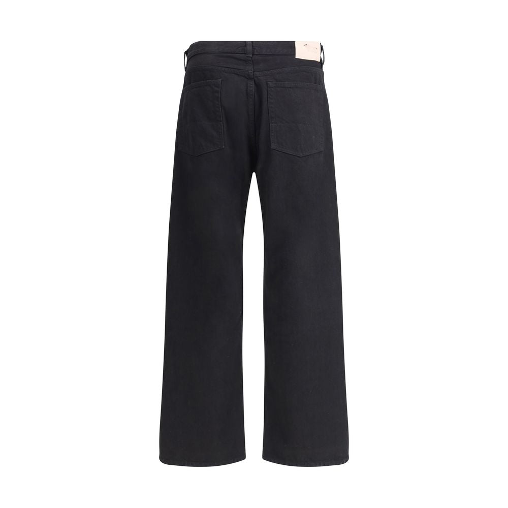 Our Legacy Black Cotton Straight-Leg Jeans by Our Legacy outlet now on sale