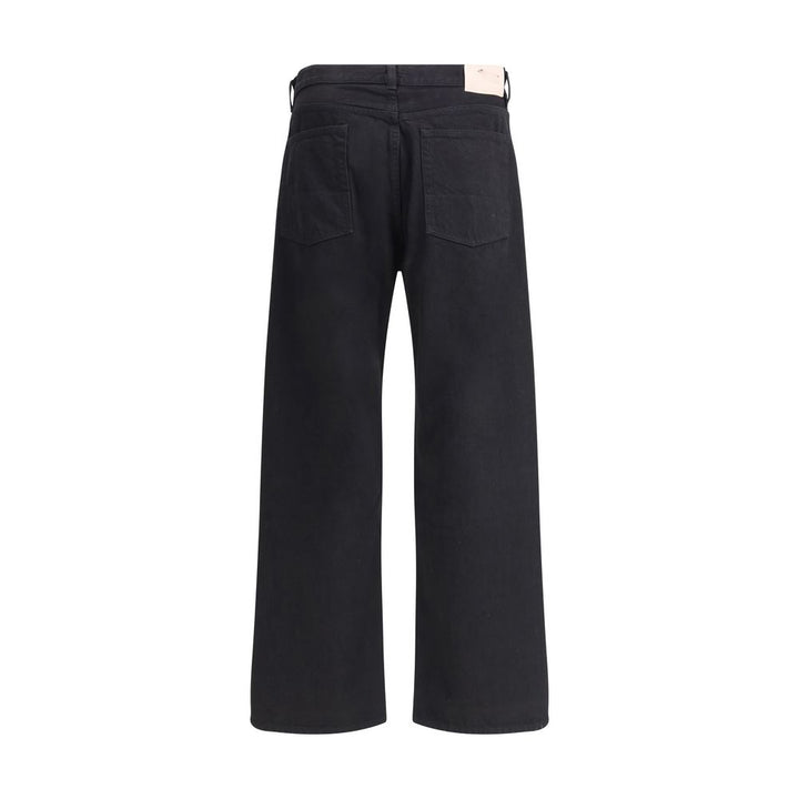 Our Legacy Black Cotton Straight-Leg Jeans by Our Legacy outlet now on sale
