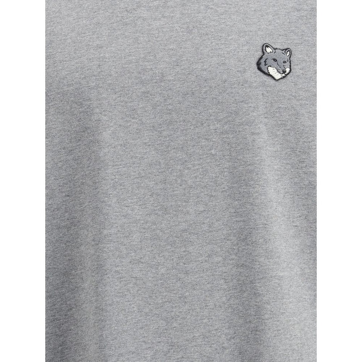 Maison Kitsuné Gray Cotton T-Shirt