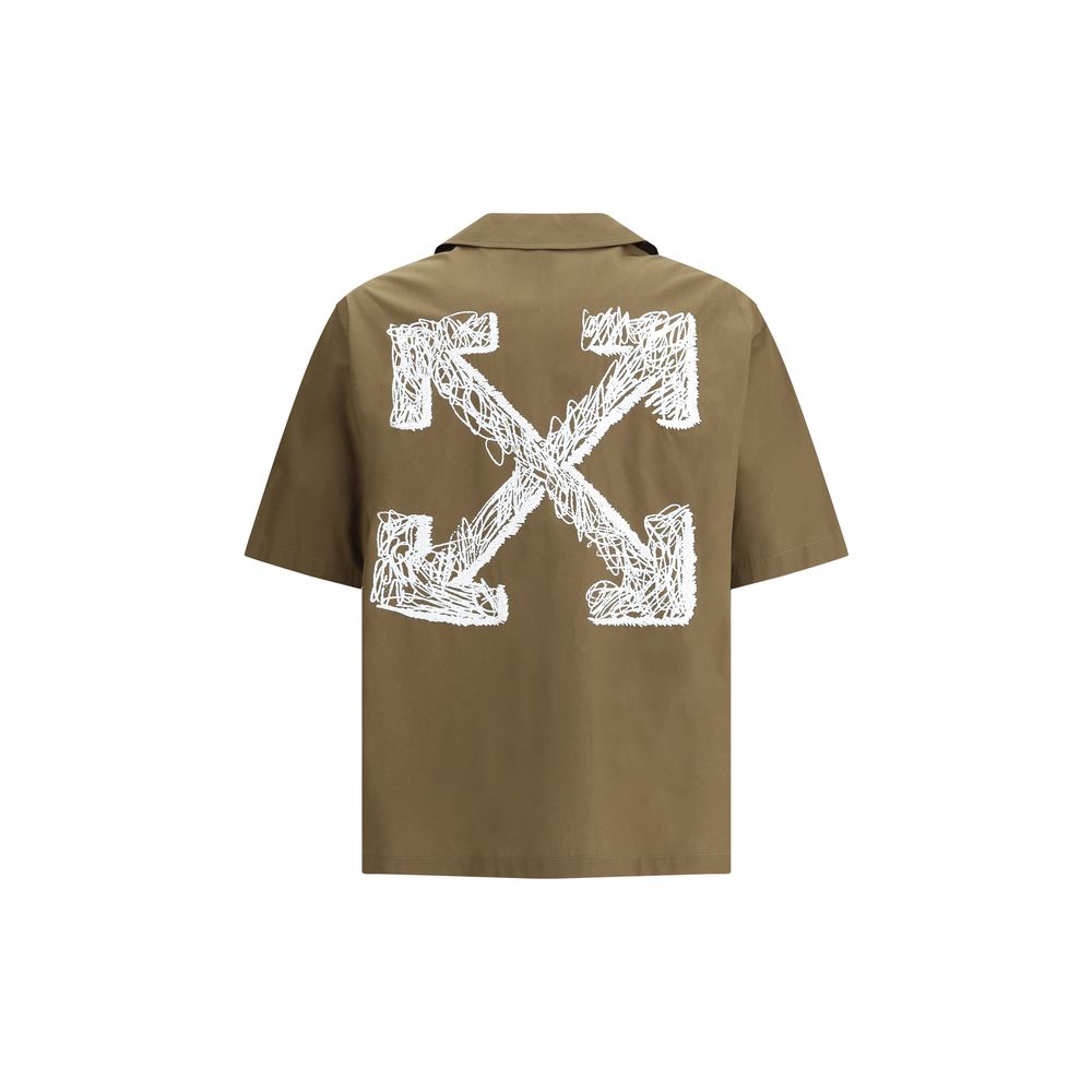 Off-White Bowling Shirt in Poplin