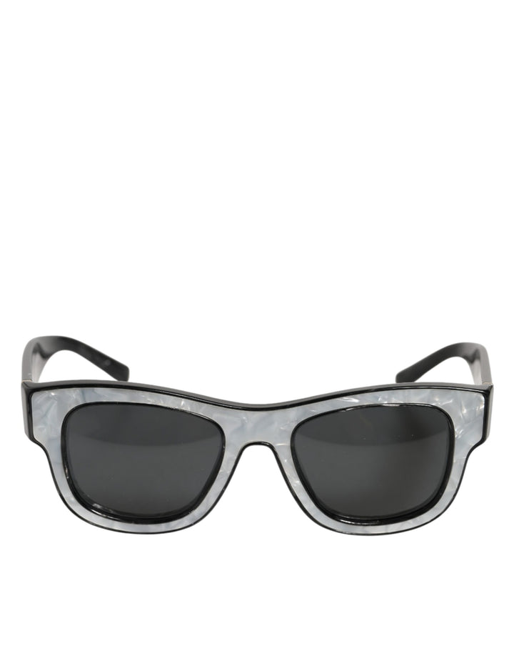 Dolce & Gabbana DG4379F Pearl White Acetate Frame Shades Sunglasses