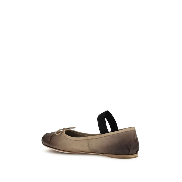 Miu Miu Leather Ballerinas