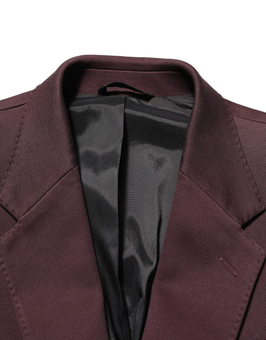 Dolce & Gabbana Maroon Cotton 2 Buttons Suit Jacket Blazer by Dolce & Gabbana outlet now on sale