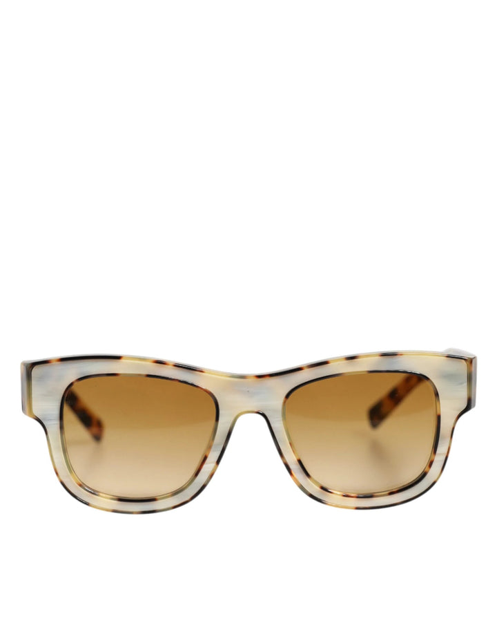 Dolce & Gabbana Sample Sale Dolce & Gabbana DG4379F White Tortoiseshell Gradient Acetate Shades Sunglasses - | Designer outlet