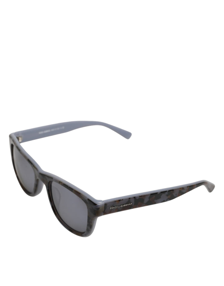 Dolce & Gabbana DG4284F Gray Tortoiseshell Blue Acetate Shades Sunglasses