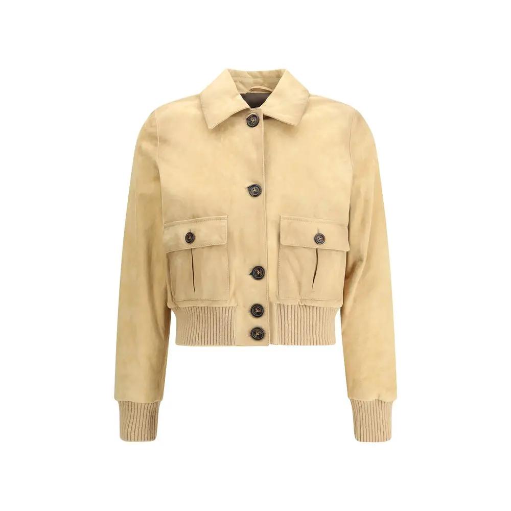 Valstar Sample Sale | Valstar Beige Goatskin Jacket - | Designer outlet