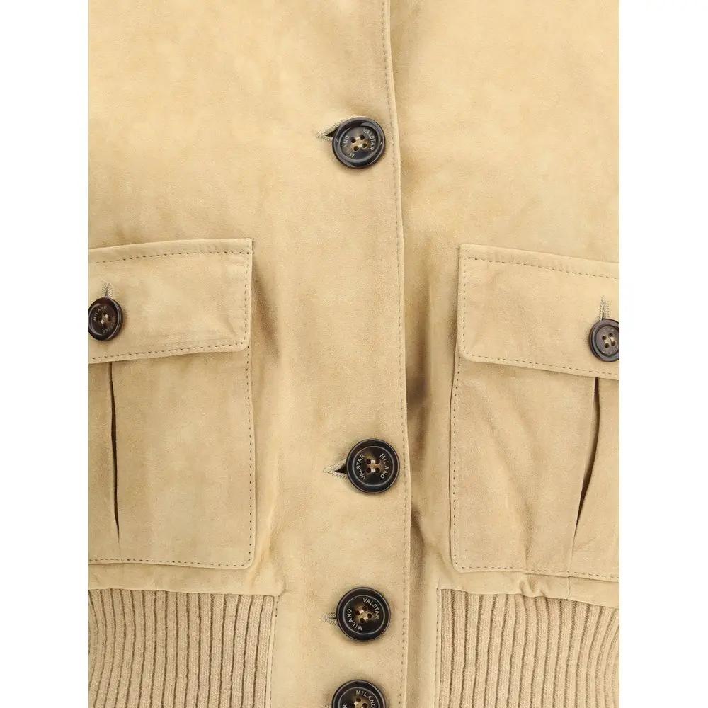 Valstar Sample Sale | Valstar Beige Goatskin Jacket - | Designer outlet