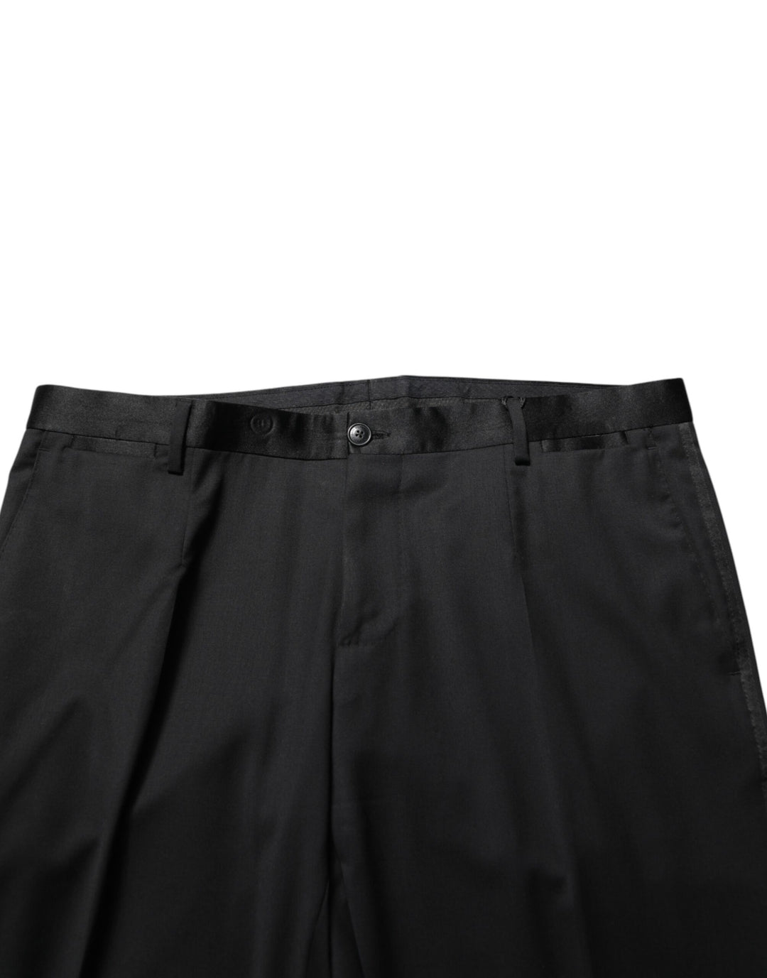 Dolce & Gabbana Men's Wool Formal Dress Trouser Pants 02+Pl+Se+Wv - Black