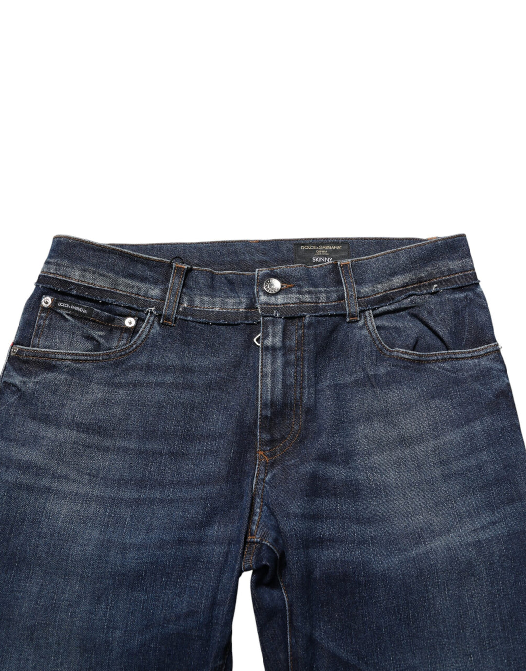 Dolce &amp; Gabbana Blue Cotton Stretch Skinny Men Denim Jeans by Dolce &amp; Gabbana outlet now on sale