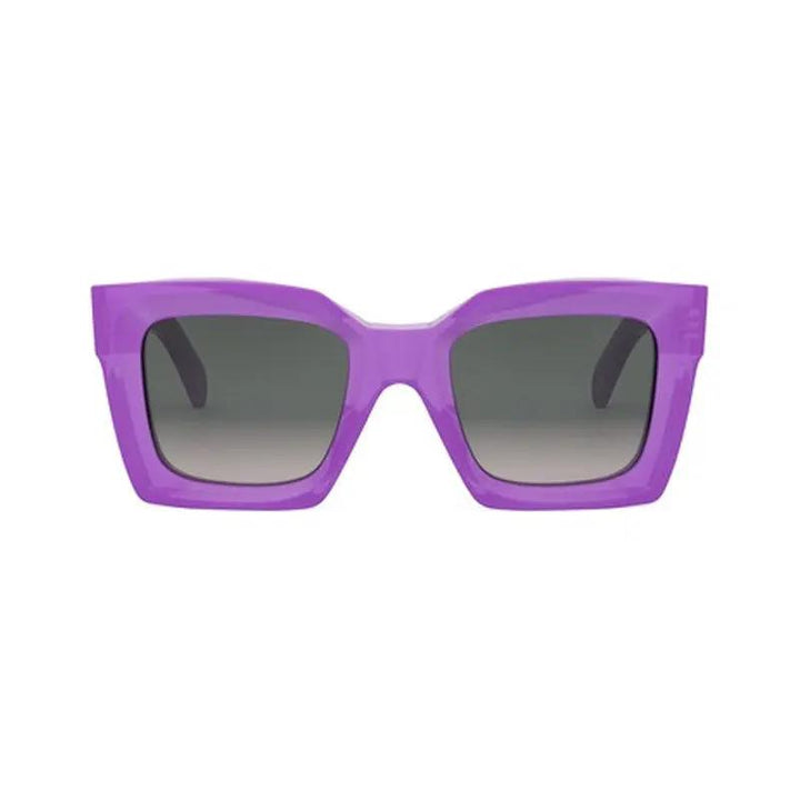 Celine Sample Sale | Celine Sunglasses Square Full Rim, Shiny Purple Frame And Brown Gradient Lens Cl40130I78F - Sunglasses | Designer outlet