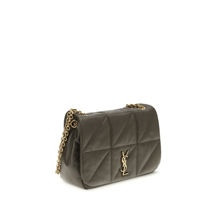 Saint Laurent Green Calf Leather Bos Taurus Shoulder Bag