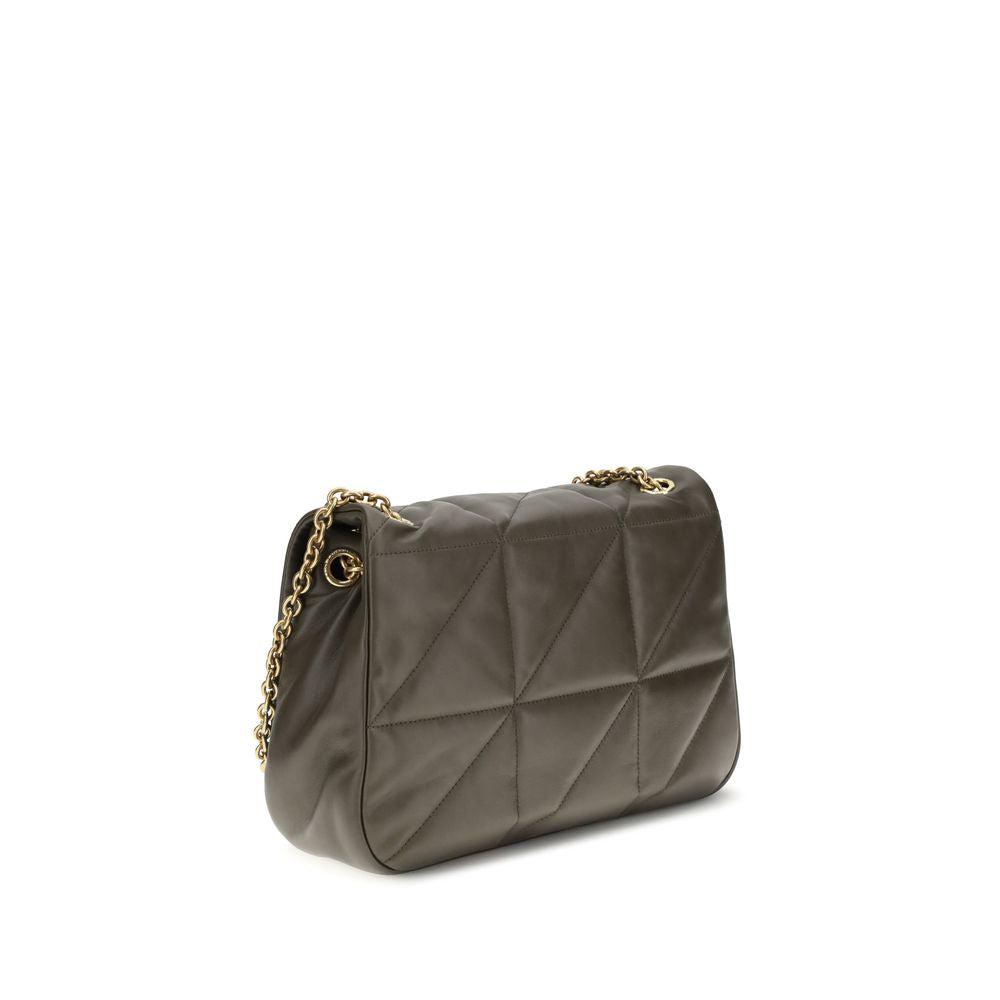 Saint Laurent Green Calf Leather Bos Taurus Shoulder Bag