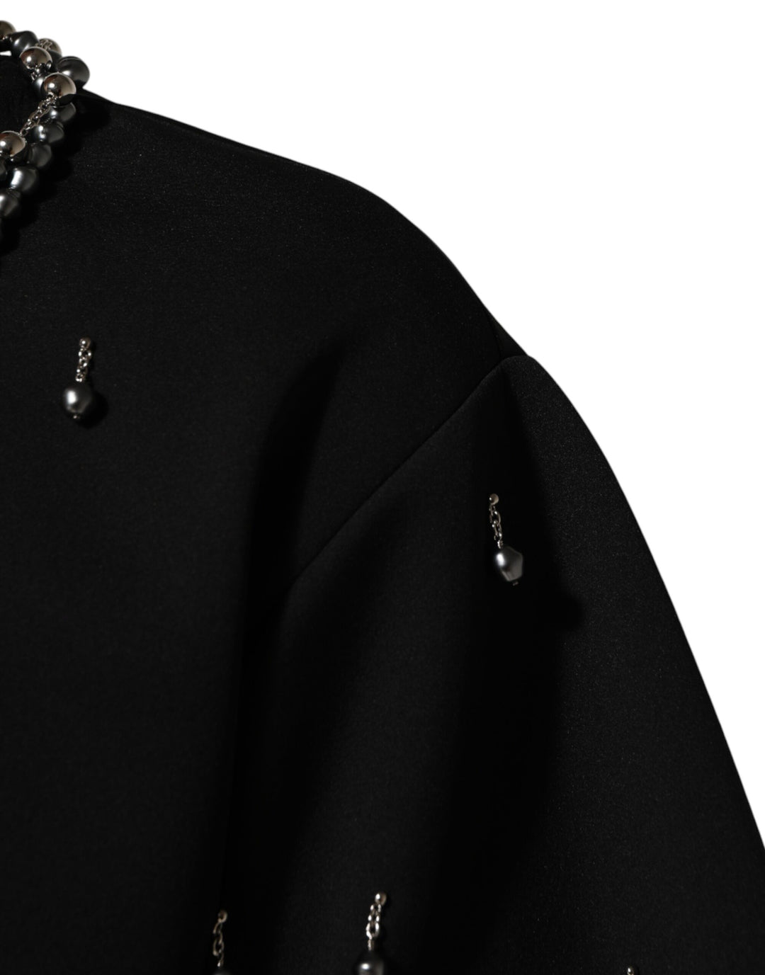 Dolce &amp; Gabbana Black Polyester Necklace Embellished T-shirt by Dolce &amp; Gabbana outlet now on sale