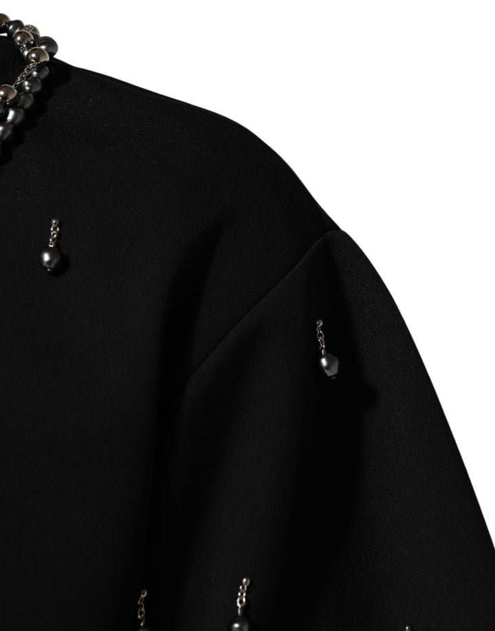 Dolce &amp; Gabbana Black Polyester Necklace Embellished T-shirt by Dolce &amp; Gabbana outlet now on sale