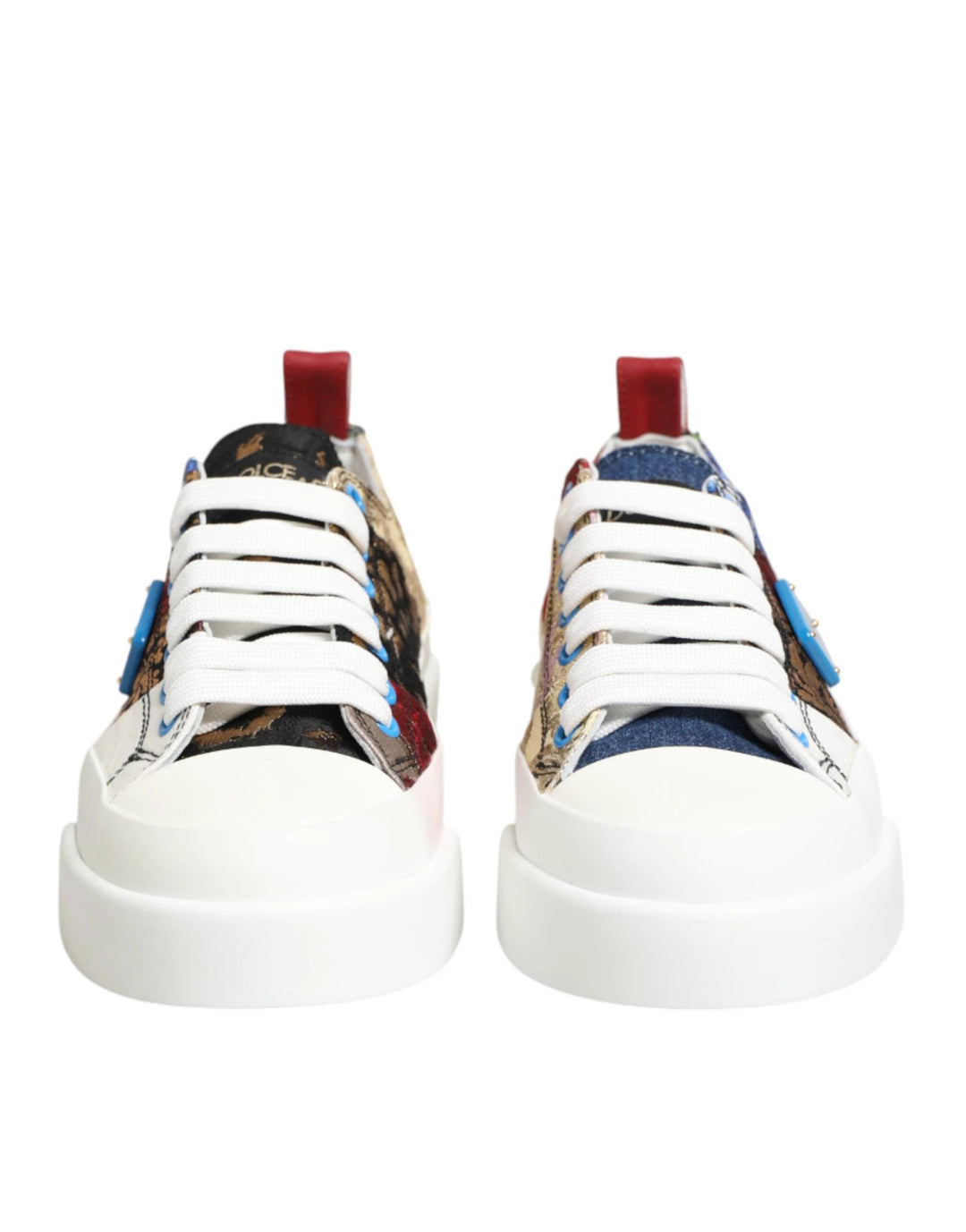 Dolce &amp; Gabbana Sample Sale Dolce &amp; Gabbana Multicolor Patchwork Low Top Sneakers Shoes - | Designer outlet
