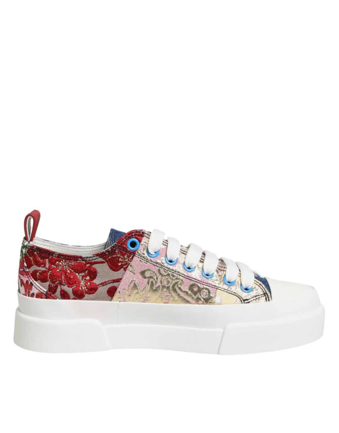 Dolce &amp; Gabbana Sample Sale Dolce &amp; Gabbana Multicolor Patchwork Low Top Sneakers Shoes - | Designer outlet