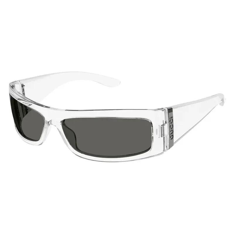 Gucci Sunglasses Rectangle Full Rim, Crystal Frame And Grey Lens