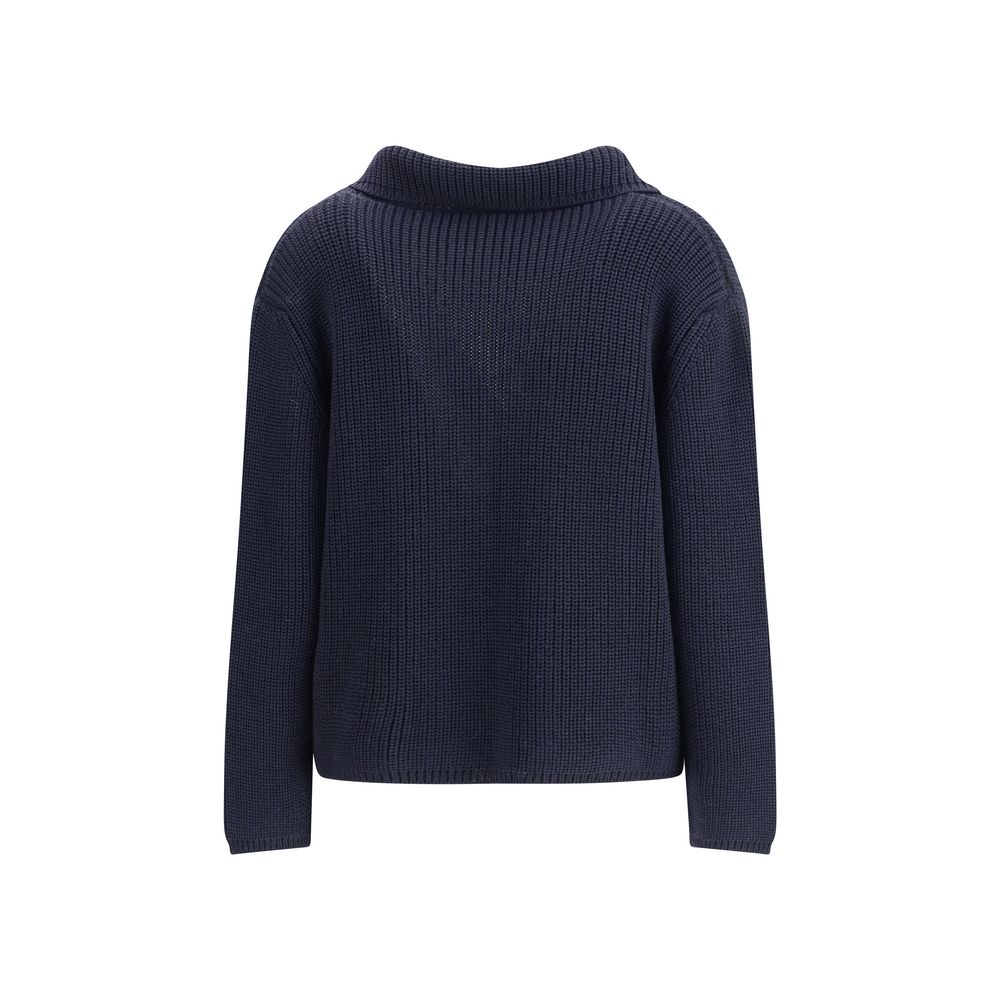Ella Blue Merino Wool Cardigan by Ella outlet now on sale