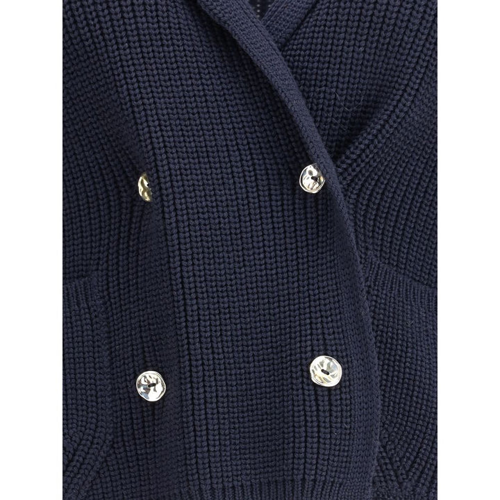 Ella Blue Merino Wool Cardigan by Ella outlet now on sale