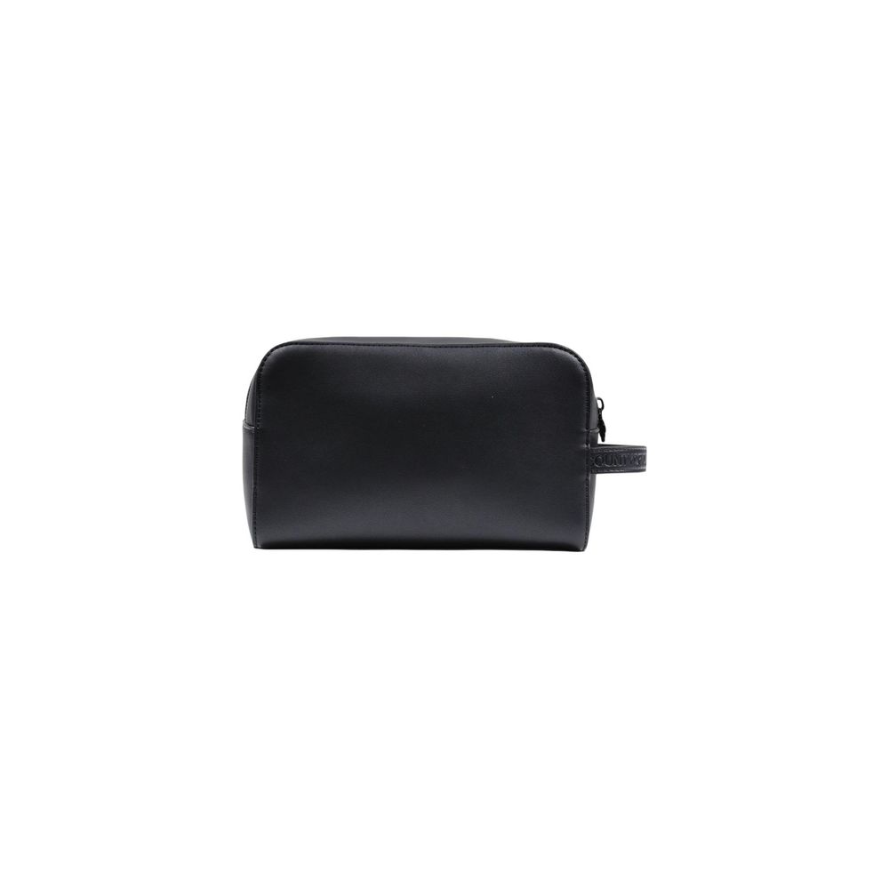 County of Milan Black Polyethylene Clutch Bag