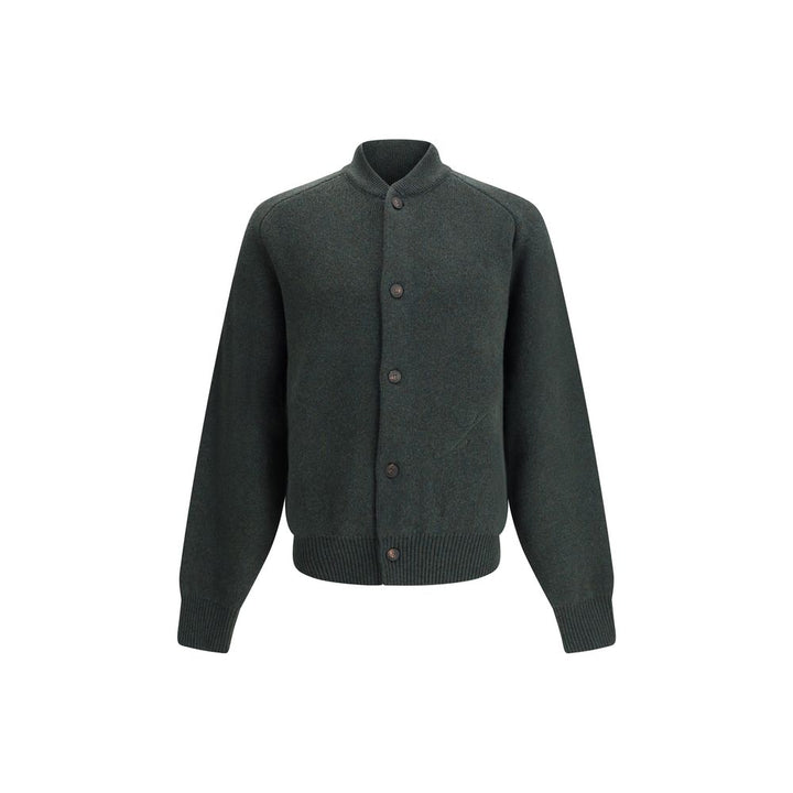 Jacquemus Bicolor Fleece Wool Cardigan