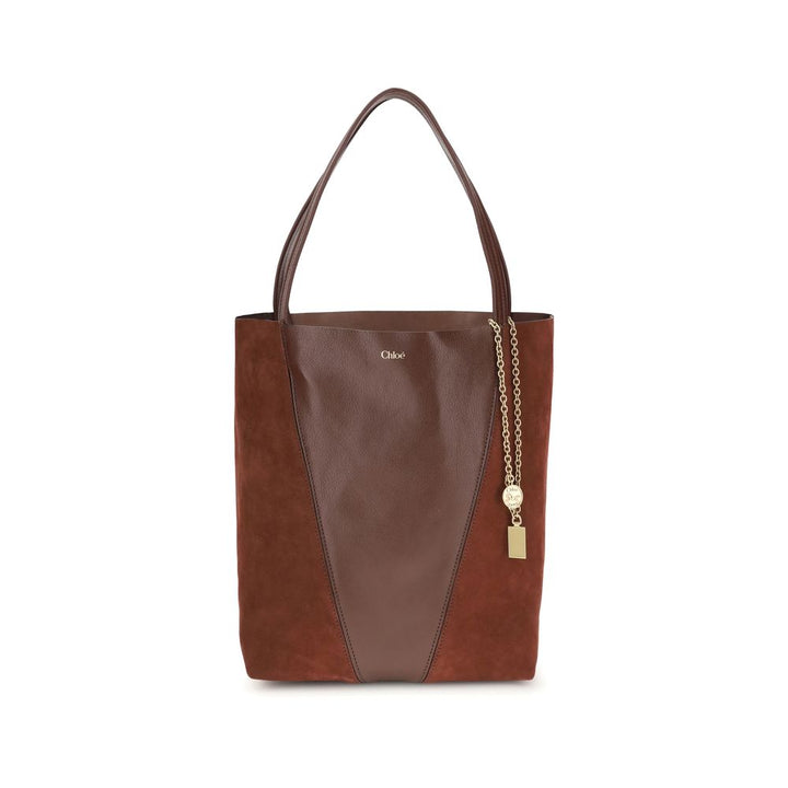 Chloé Brown Leather Shoulder Bag by Chloé outlet now on sale