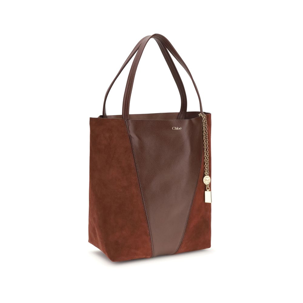Chloé Brown Leather Shoulder Bag by Chloé outlet now on sale