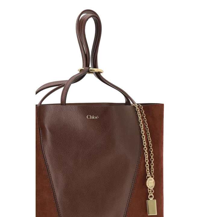 Chloé Brown Leather Shoulder Bag by Chloé outlet now on sale
