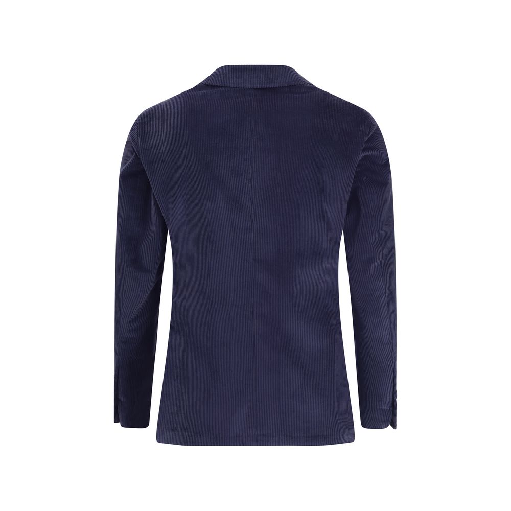 Gi Capri Blue Cotton Blazer by Gi Capri outlet now on sale