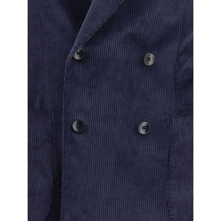 Gi Capri Blue Cotton Blazer by Gi Capri outlet now on sale