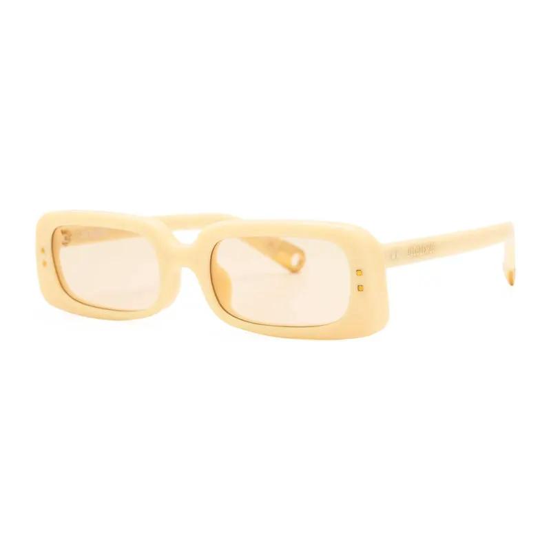 Jacquemus Sunglasses Rectangle Full Rim, Pear Frame And Peach Lens