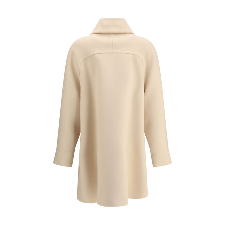 Valentino Cream Fleece Wool Coat by Valentino outlet now on sale