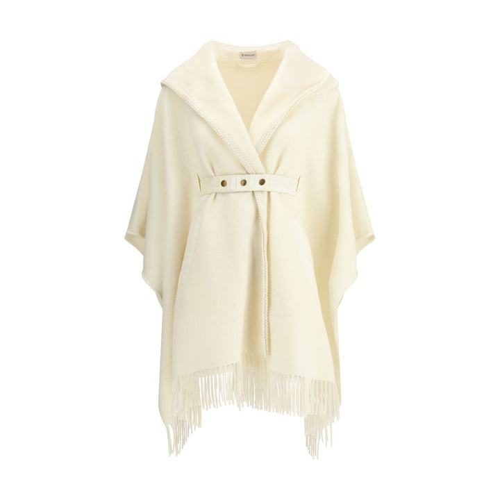 Moncler Cream Fleece Wool Coat
