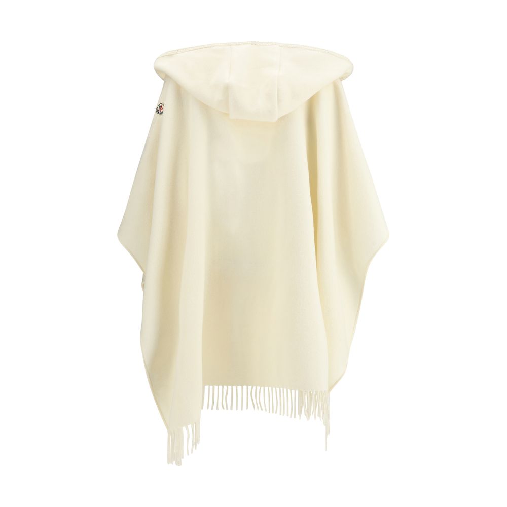 Moncler Cream Fleece Wool Coat