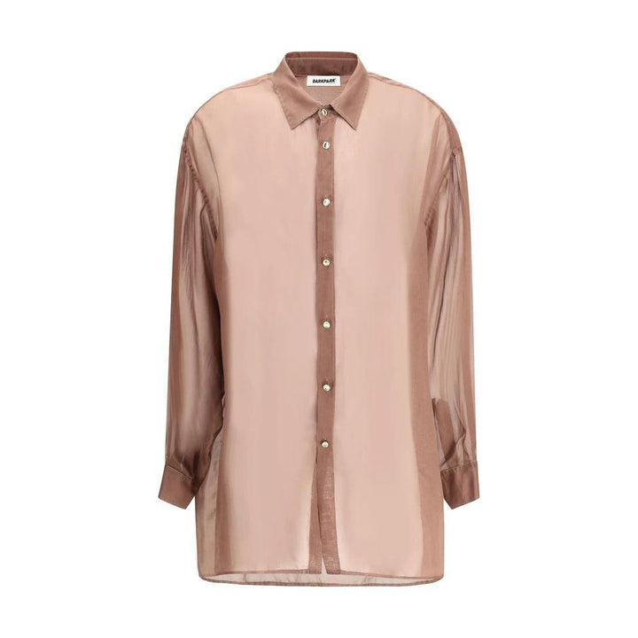 Darkpark Sample Sale Darkpark Bordeaux Silk Blouse - | Designer outlet