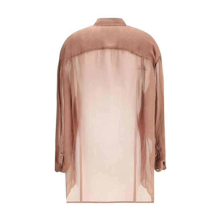 Darkpark Sample Sale Darkpark Bordeaux Silk Blouse - | Designer outlet