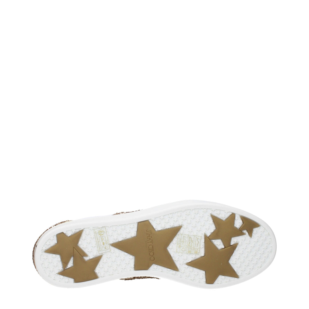 Jimmy Choo White Leather Low Tops